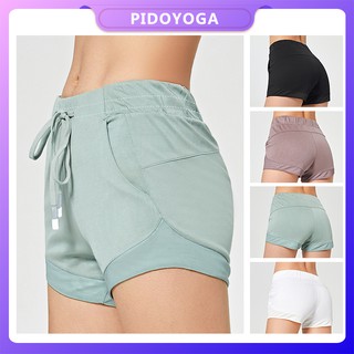 Sports Shorts Female Summer Wear Double Safety Sports Pants Quick-drying Yoga Outdoor Fitness Breathable Hot Pants