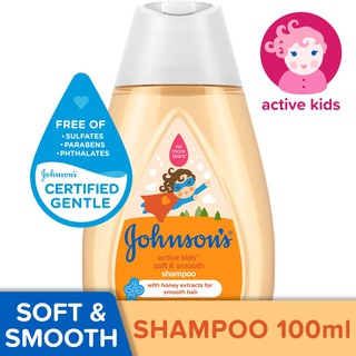 Johnsons Active Kids Shampoo Soft & Smooth with Honey 100ml