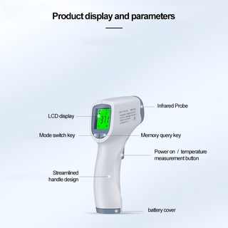 Cofoe Non-contact Multi-function Infrared Forehead Thermometer Electronic Portable Digital Body Object Thermometer Baby Body Temperature Measure Capacity Memories (8)
