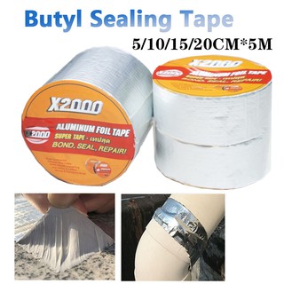 X2000 Super Strong Aluminum Foil Butyl Tape Waterproof Roof Pipe Wall Crack Repair Tape Leak Tapes