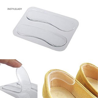 ✌Iy 1 Pair Silicone Gel Heel Cushion Protective Foot Care Shoe Insert Pad Insole