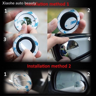 ┅⊙۩Car Motorcycle Blind Spot Mirror Waterproof 360 Rotatable 3M Adhesive for SUV Car Truck Van Parki (6)