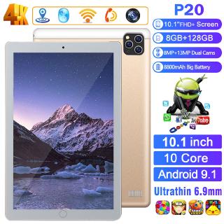 [Spot] 2020 Bagong P20 Android Tablet 10.1-pulgada HD Screen RAM 8GB + ROM 128GB WiFi GPS Office