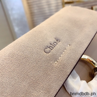 0riginaI 1.20 [NEW]15 colors [Chloe] Nile bag ❤With box frosted leather Metal ring chain shoulder handbag (7)