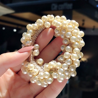 High elastic headband, solid pearl elastic headband, Korean high elastic pearl headband, multi-function ponytail jewelry (7)