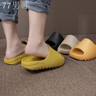 ✆♠Yeezy Slippers Male Couple Wear Tide Outdoor Word Drag Beach Drag Yeezy Slide female slippers for