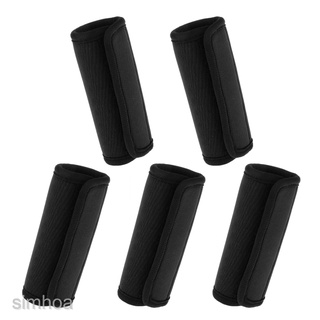 5 Pcs Luggage Handle Comfort Wraps/Cover Identifier Tags for Clearance-Black