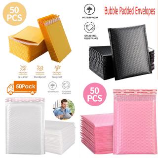 4 Sizes 4color 50Pcs Bubble Mailers Padded Envelopes Shipping Bag Self Seal