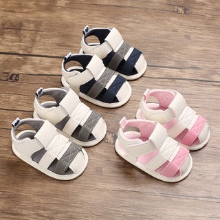 Baby shoes, summer mixed-color breathable sandals for newborn boys, non-slip walking shoes for toddl