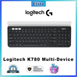 Logitech K780 Multi-Device Wireless Keyboard for PC Computer Phone Tablet Full-size Silent Keyboard Compatible with Windows Mac