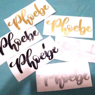 Personalized Name Sticker Decals