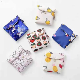 Korean Fabric Cute Sanitary Cotton Bag Sanitary Napkin Storage Bag Napkin Pouch (1)