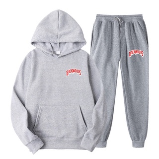 track pants◎fashion brand Men's Set Fleece Hoodie Pant Thick Warm Tracksuit Sportswear Hooded Track