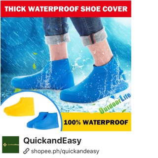 Upset Rainy Waterproof Shoe Covers Thick (1)