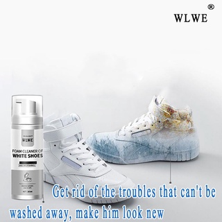 ✚№❡White Shoe Cleaner sports shoe whitener protective Shoe Cleaner Foam Set Cream White Shoe Cleane