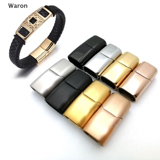 [Waron] Stainless Steel Magnetic Clasp Hole for Leather Cord Buckle Bracelet Jewelry DIY