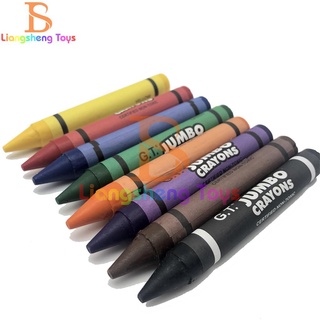 COLORING SETSCHOOL SUPPLIES□¤（COD）warmth★ Jumbo Crayons 8 Colors Stationery Art