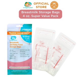 wet wipes strollers pacifiers﹍✕▬Orange and Peach Breastmilk Storage Bags 4 oz. Super Value