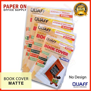 QUAFF Book Cover (Self Adhesive) No Design