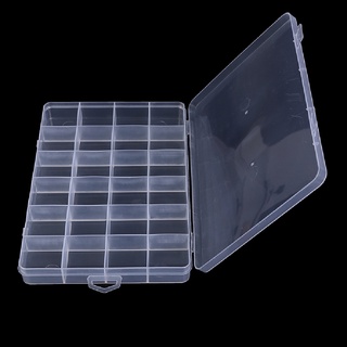 [WYL] 24 Compartments Plastic Box Case Jewelry Bead Storage Container Craft Organizer **