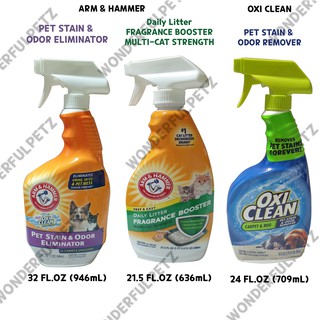 Oxi clean / Arm & Hammer Pet stain and Odor Remover & Litter Fragrance