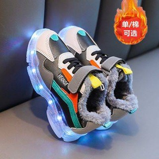 【Ready Stock】♡ Children's shoes with lights musim luruh bernafas baru kasut kasut kasut tujuh warna