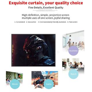 16:9 HD Projector Screen 4K Portable Video Projection Movie Screen for Home Theater Outdoor (5)
