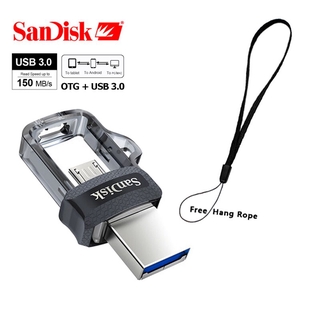 SanDisk PenDrive 3.0 OTG USB Flash Drive 32GB 16GB USB Dual Mini Pen Drive 256GB 128GB 150MB/S Pen Drive 64GB for PC and Android
