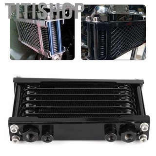 Titishop Engine Oil Cooler Universal Cooling Radiator Fit for Monkey Car 100‑250CC Dirt Bike ATV 4‑Wheel Motorcycle Black