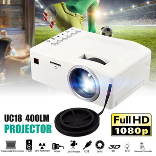 1080P HD Mini Portable LED Projector 3D Home Theater Cinema Video HDMI USB AV SD