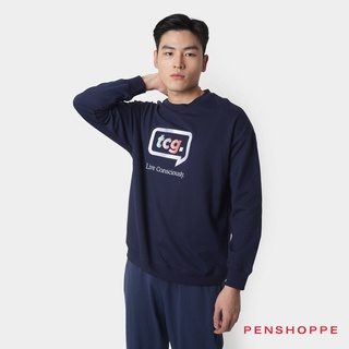 Penshoppe The Conscious Generation Pullover Sweater For Men (Navy Blue)
