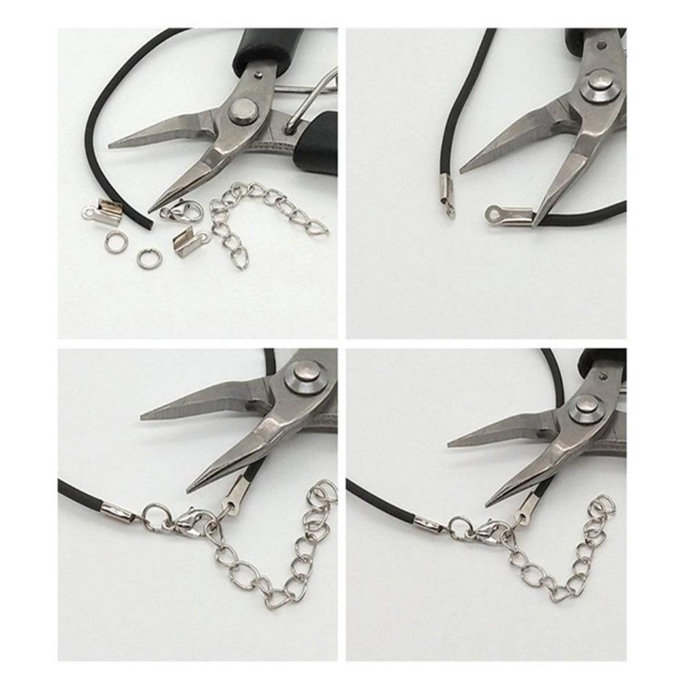 10 Grid DIY Necklace Materials Beginners Repair Tool Handmade Metal Jewelry Making Kit (6)