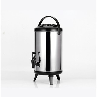 Milktea Barrel Thermos Stainless Steel Double Insulator 8/10/12L COD H2hM