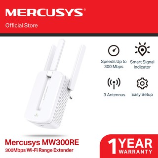 (Powered by TP-Link) Mercusys MW300RE 300Mbps Wi-Fi Extender Wifi Repeater Booster Range Extender