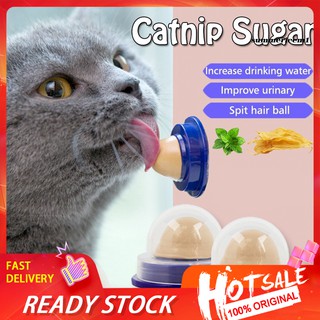 【Ready Stock】Cat Nutritious Cream Licking Solid Candy Catnip Sugar Ball Energy Pet Snack Toy