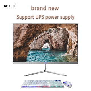 All-in-on Desktop factory price 24 inch Intel Core i7 8G office desktop computer free keyboard and mouse with UPS power