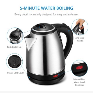 OK 2.0L Stainless Steel Electric Kettle 1500W