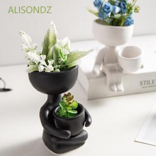 ALISONDZ Portrait Fleshy Ceramic Vase Humanoid Flower Pot