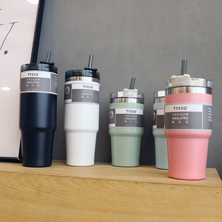 ℡✺600ML/890ML Double Wall Hot&Cold Large Capacity Insulated Vacuum Flask Tumbler Portable Bottle