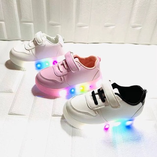 Size 21-30 Fashion unisex kids sneakers LED shoes