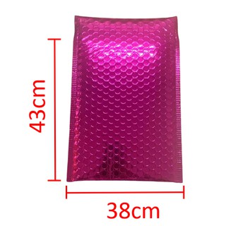 Self adhesive Pink Metallic Bubble Poly Mailer Plastic Padded Envelope Shipping pouch Mailing Pac