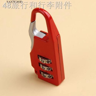▦⊕◈Travel Resettable 3 Dial Digit Combination Lock Padlock for Suitcase Luggage