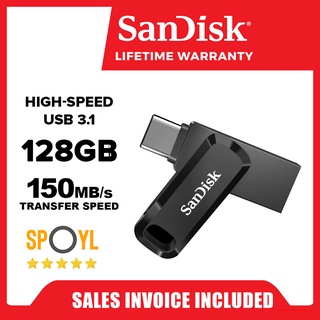 SanDisk 128GB Ultra Dual Drive Go USB Type-C / Type C OTG Flash Drive SDDDC3 - 128G - Spoyl store