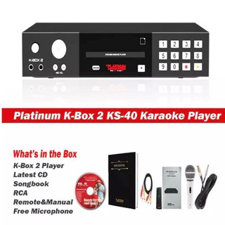 Platium K-box 2 karaoke videoke Player W/Free mic &Usb