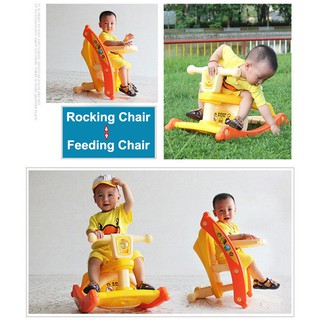 Baby Steps 3 in 1 Toddler Kids Rocking Chair Feeding Chair High Chair
