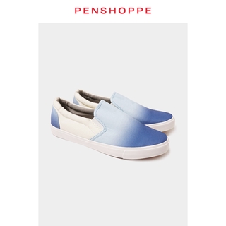 Penshoppe Slip-On Sneakers (Navy Blue/Wheat)