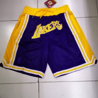 just DON shorts lakers jersey shorts black yellow Purple nba basketball shorts (4)