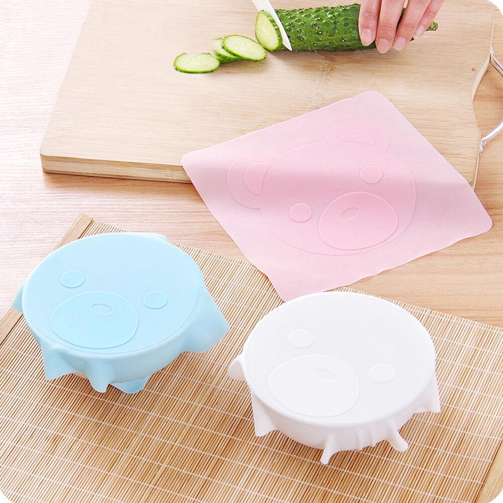 Silicone Plastic Wrap Seal Vacuum Food Multifunctional Cover Fresh Kitchen Tools (6)