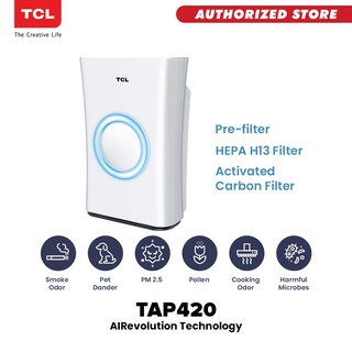 TCL AEROPURE 50sqm Air Purifier with Humidifier-with Air Quality Indicator, Optical Sensor, 4-Stage