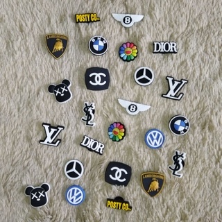 Luxury Brands and Famous Logo's Jibbitz Charms (EACH SOLD SEPARATELY)